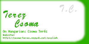 terez csoma business card