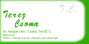 terez csoma business card